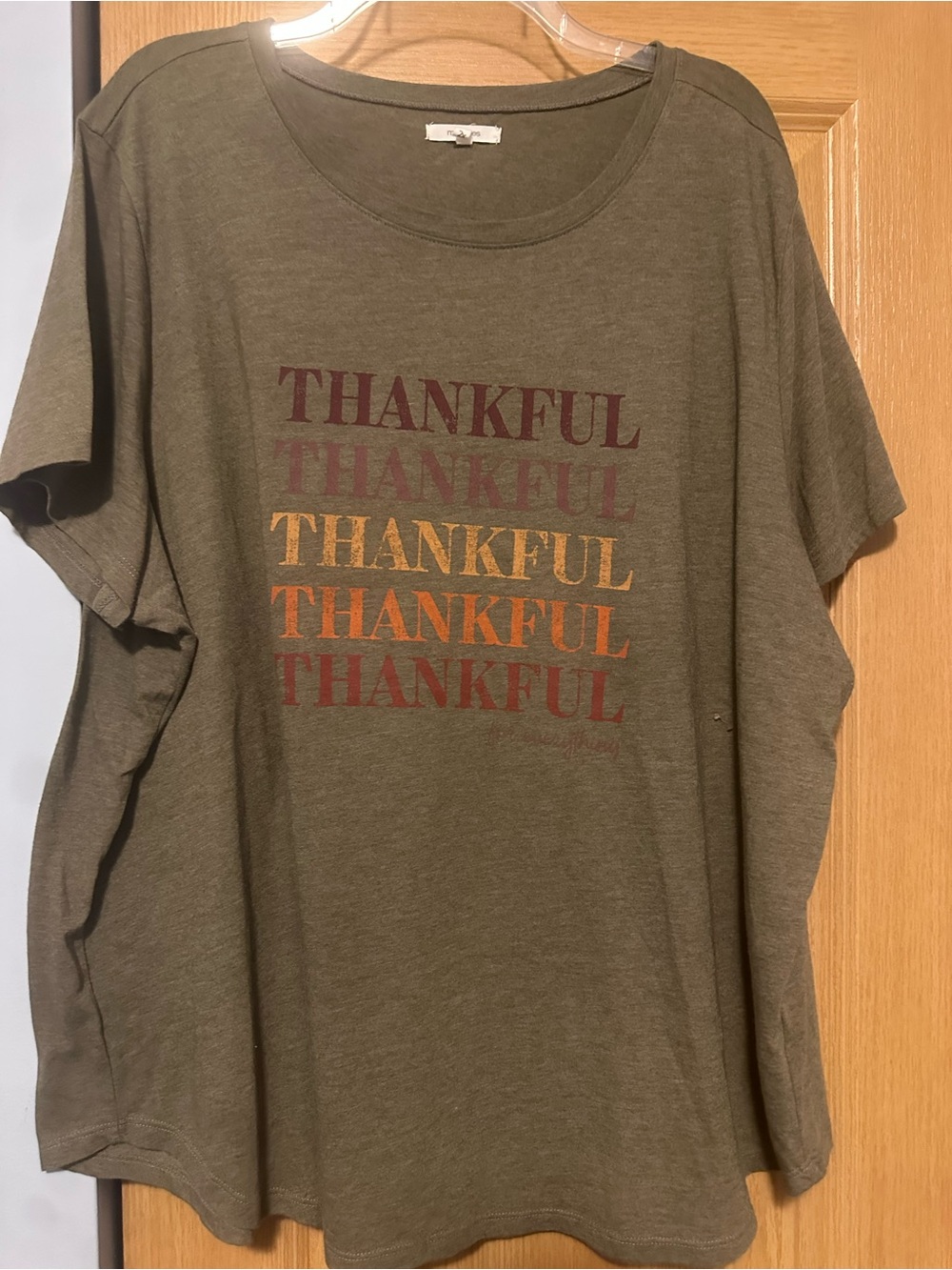 Maurices Olive 'Thankful' Short Sleeve Graphic Tee